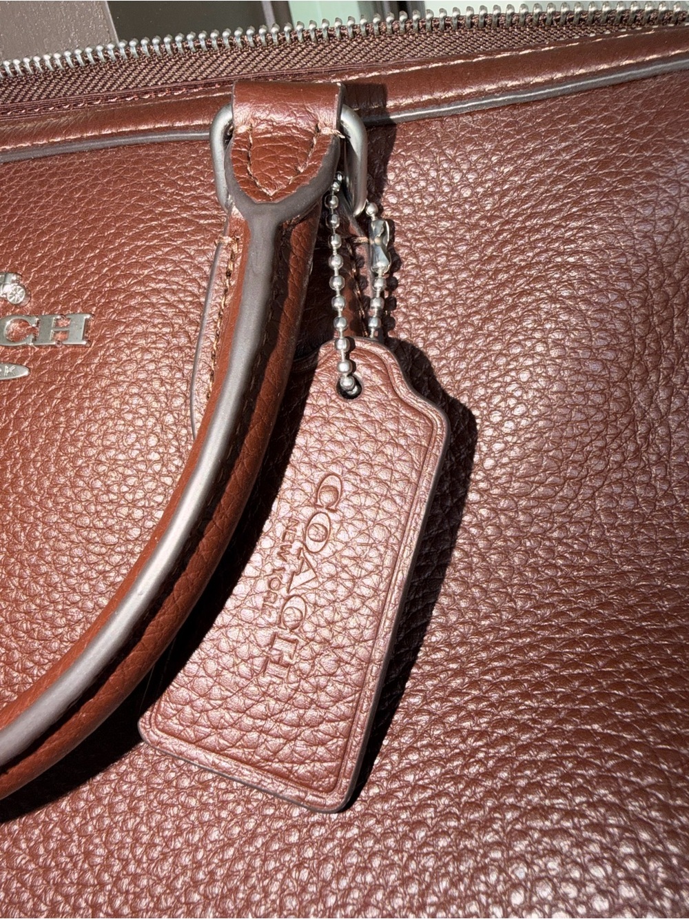 Coach Rowan Large Satchel Maple - Picture 10 of 12